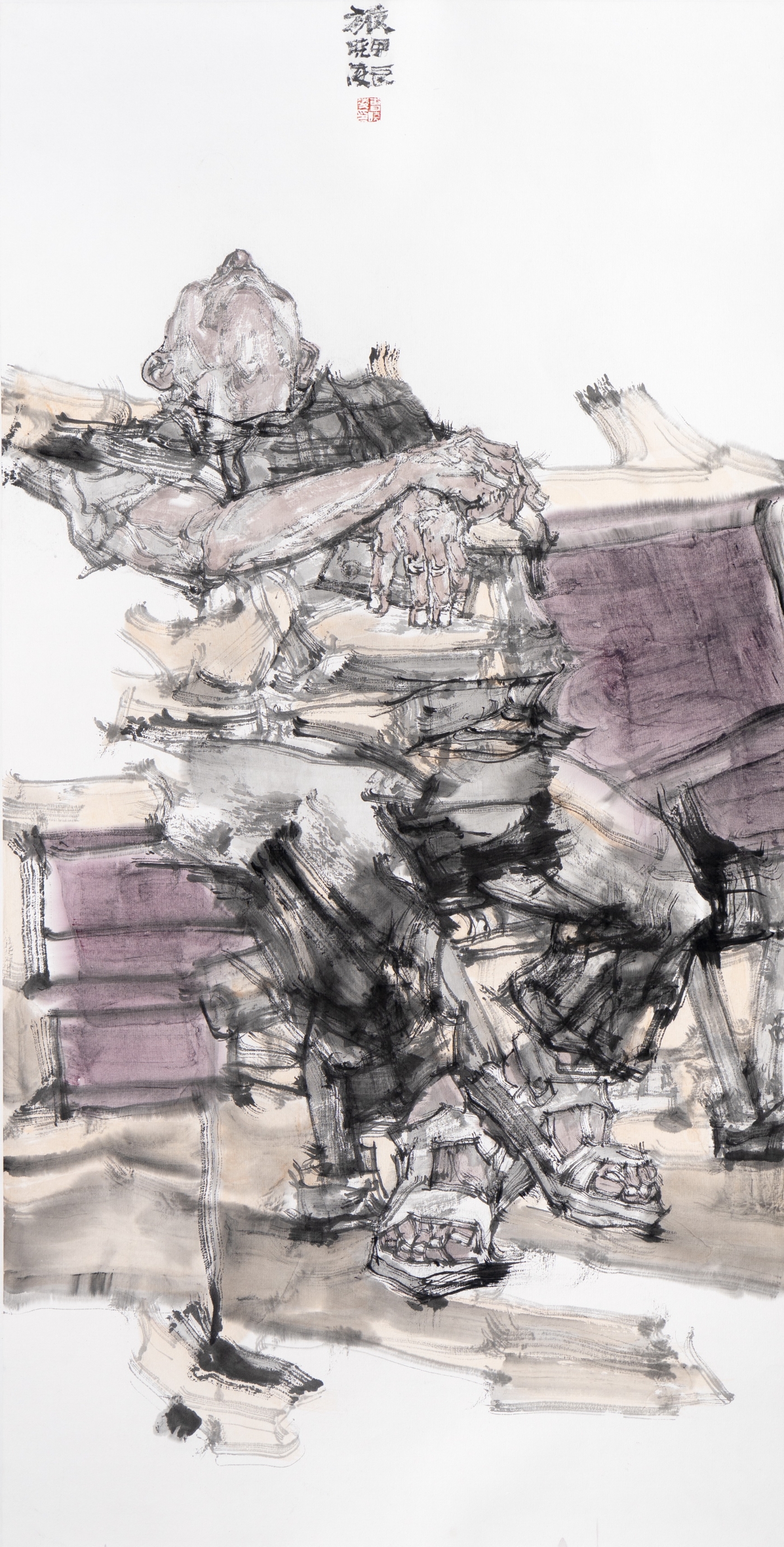 曹晓凌《旅》138cmx68cm 曹晓凌《旅》138cmx68cm