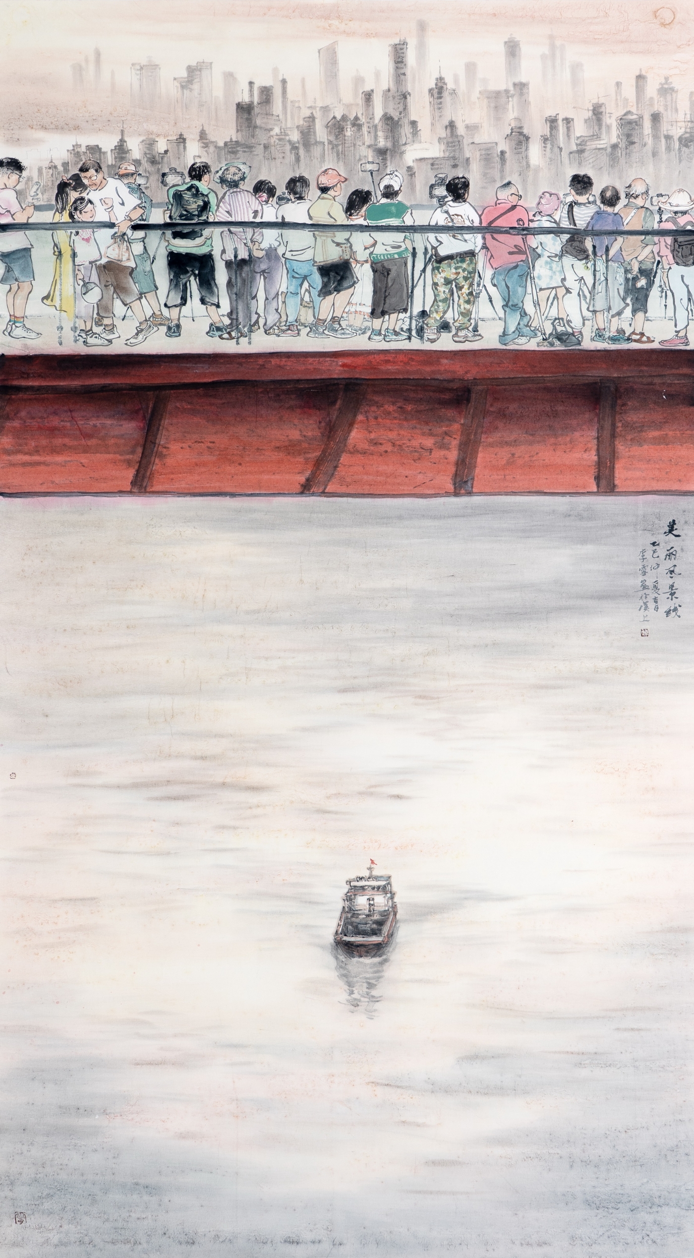 李雪《美丽风景线》180cmx96cm