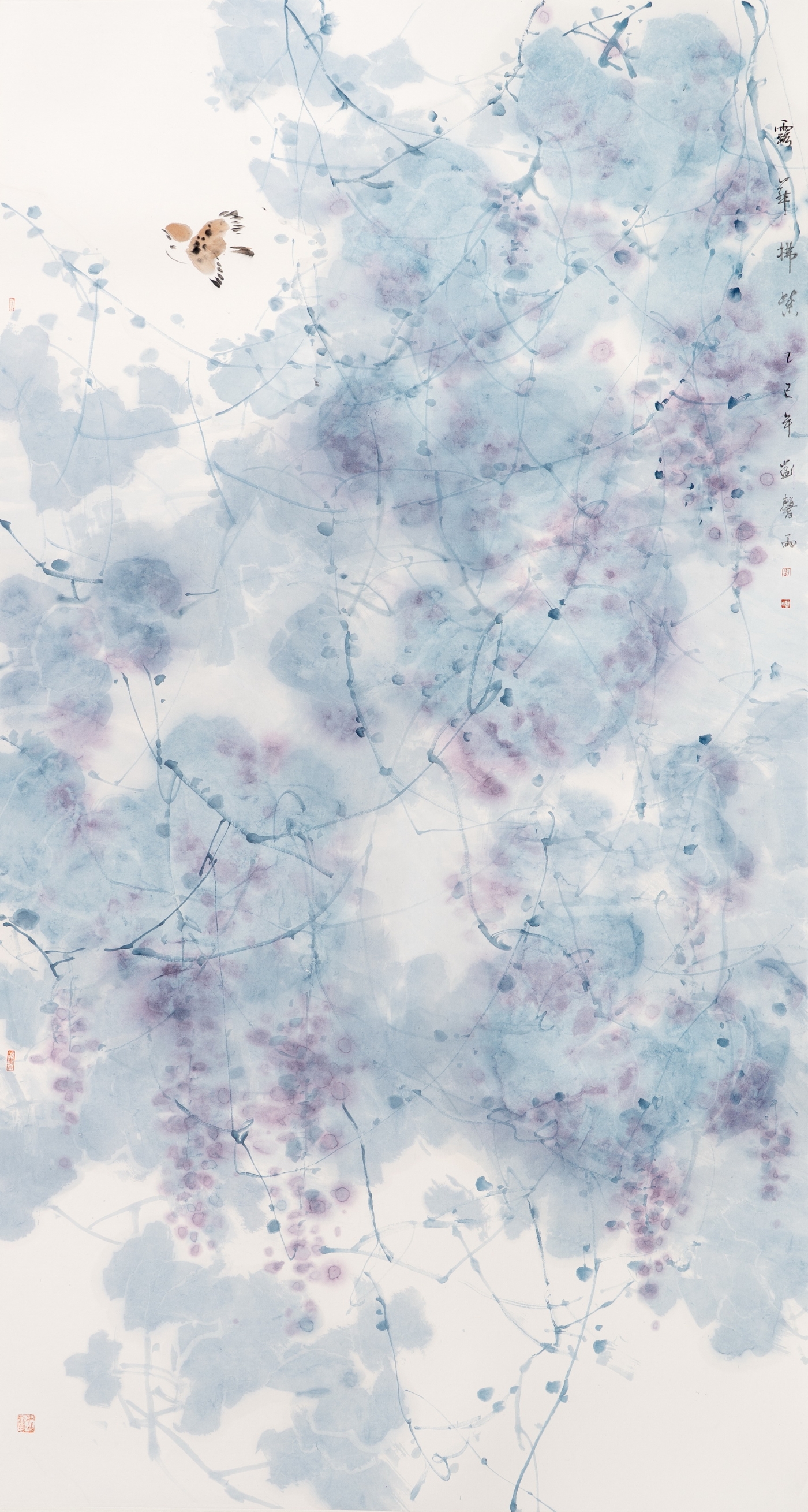 刘馨雨《露华拂紫》180cmx96cm