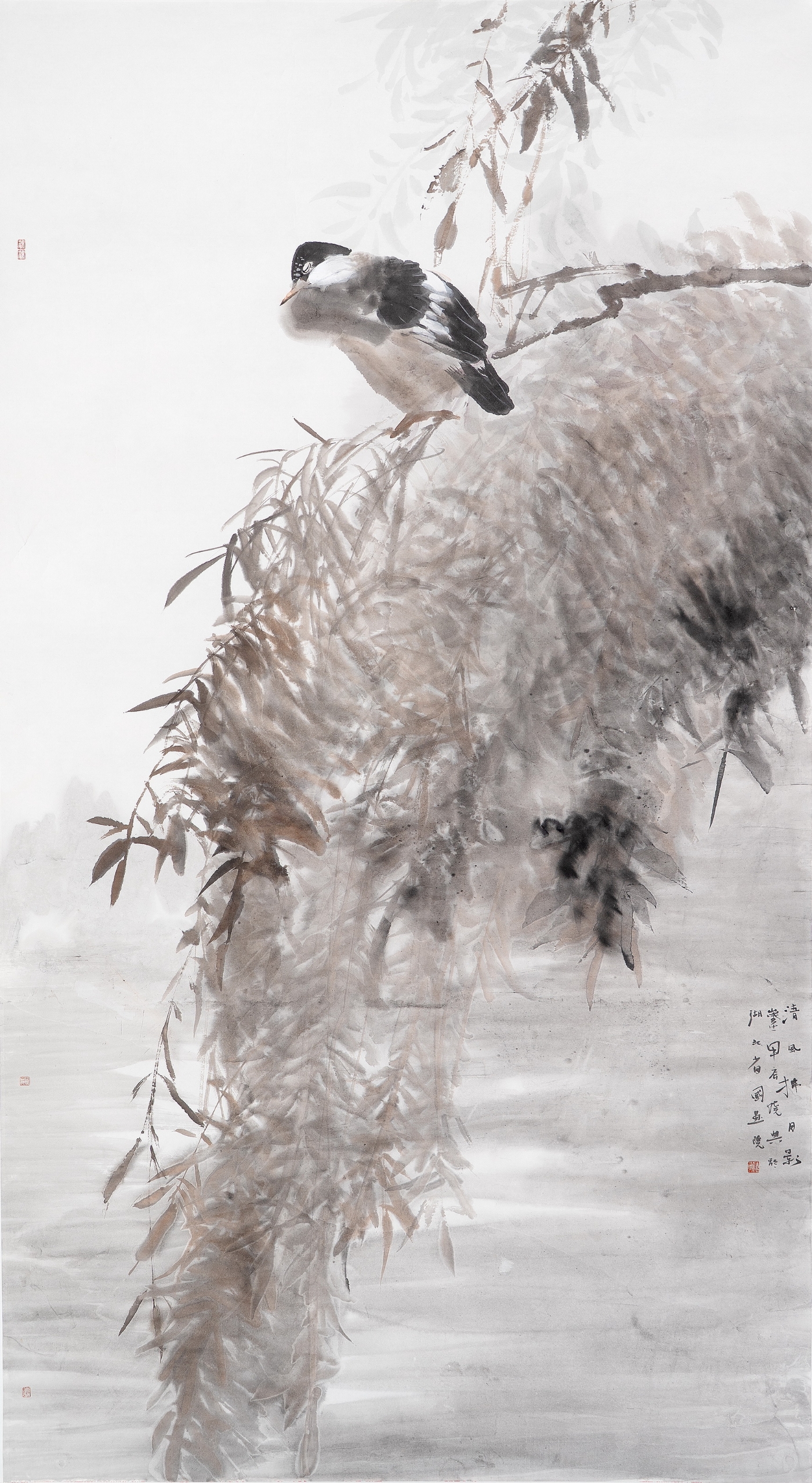 饶典《清风拂月影》180cmx96cm