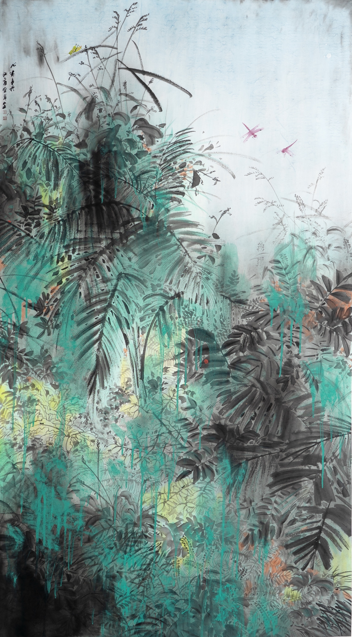 童军民《繁荣昌盛》180cmx96cm