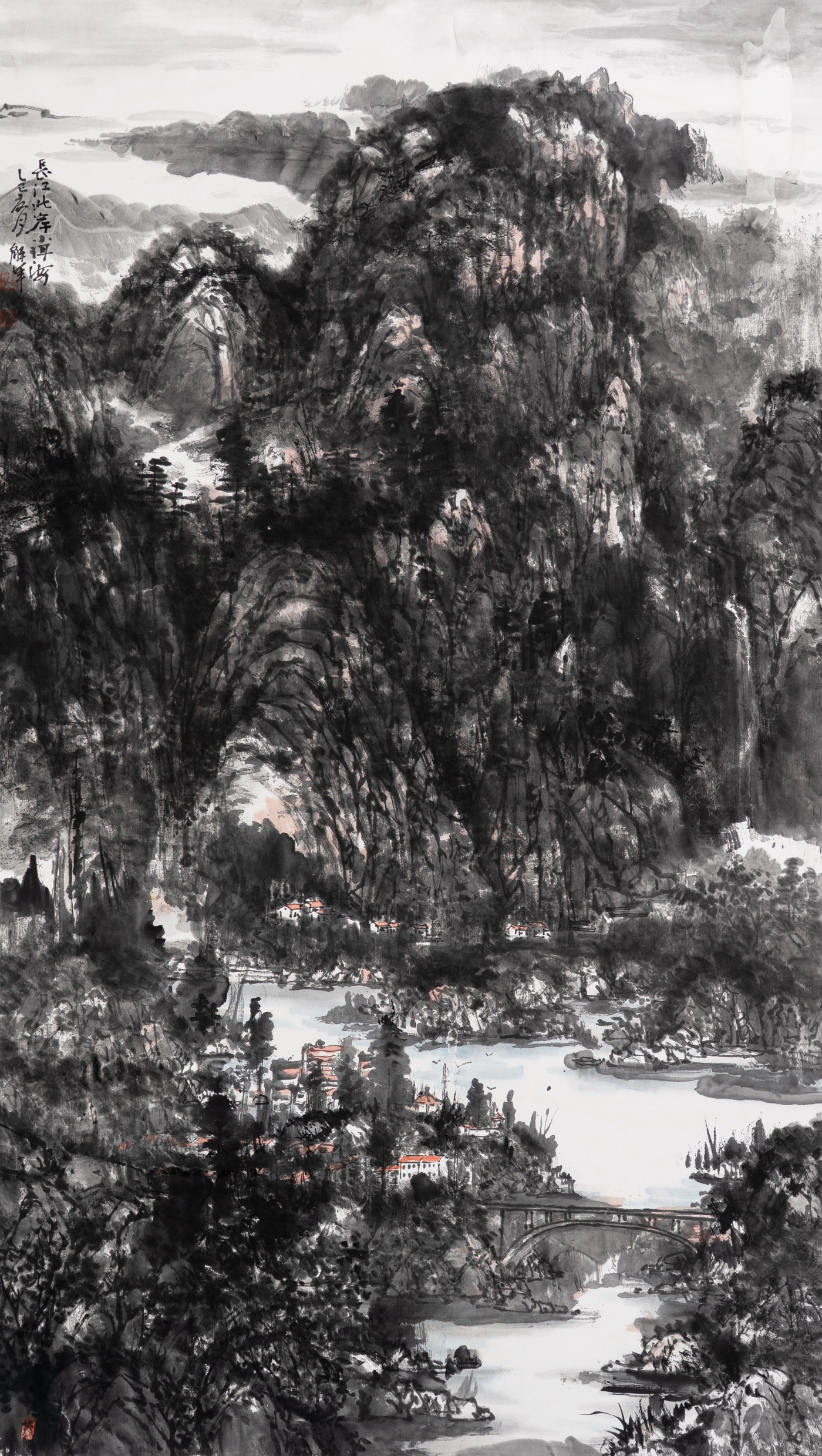 王解军《长江此案小洱海》180cmx96cm