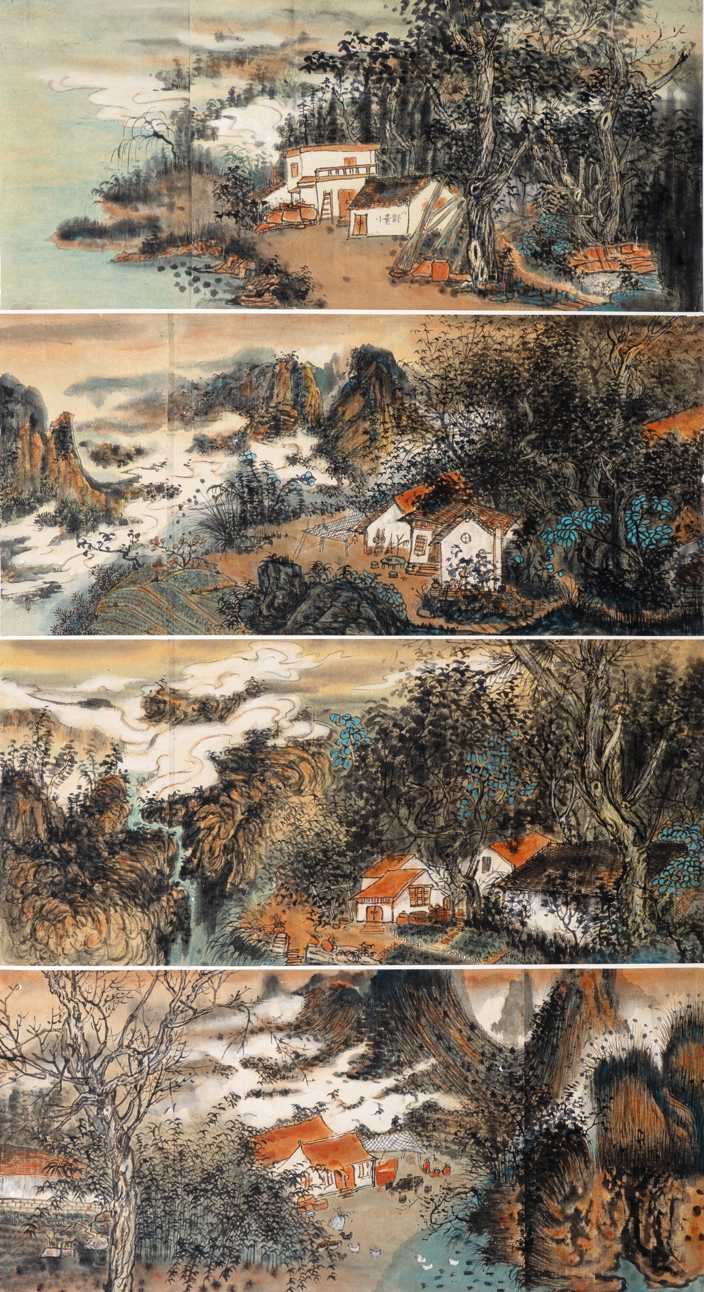 杨春翠《木兰乡村》180cmx96cm