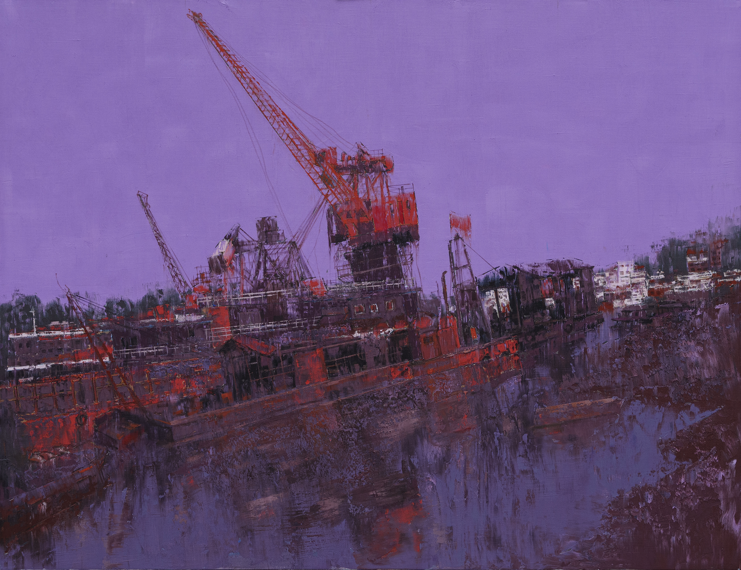 559赵彦华《长江系列·巴河》布面油彩100×130cm 559赵彦华《长江系列·巴河》布面油彩100×130cm