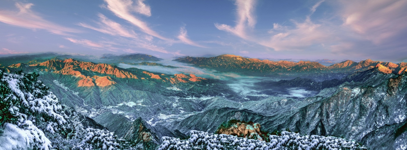 风雪大别山   罗田县大别山旅游度假区
