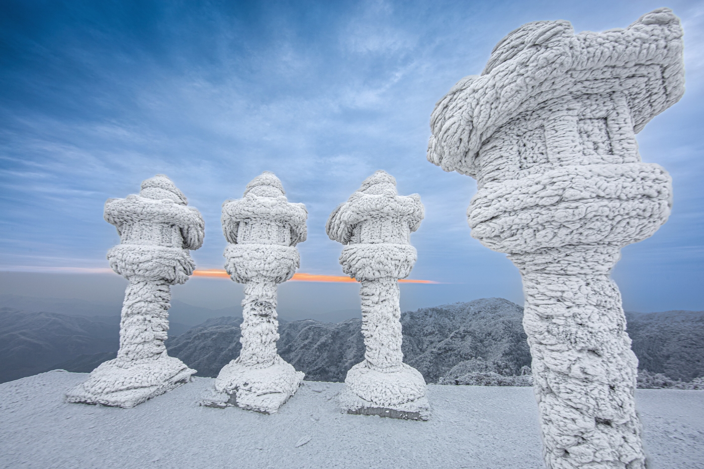 擎天雪柱   红安县天台山景区