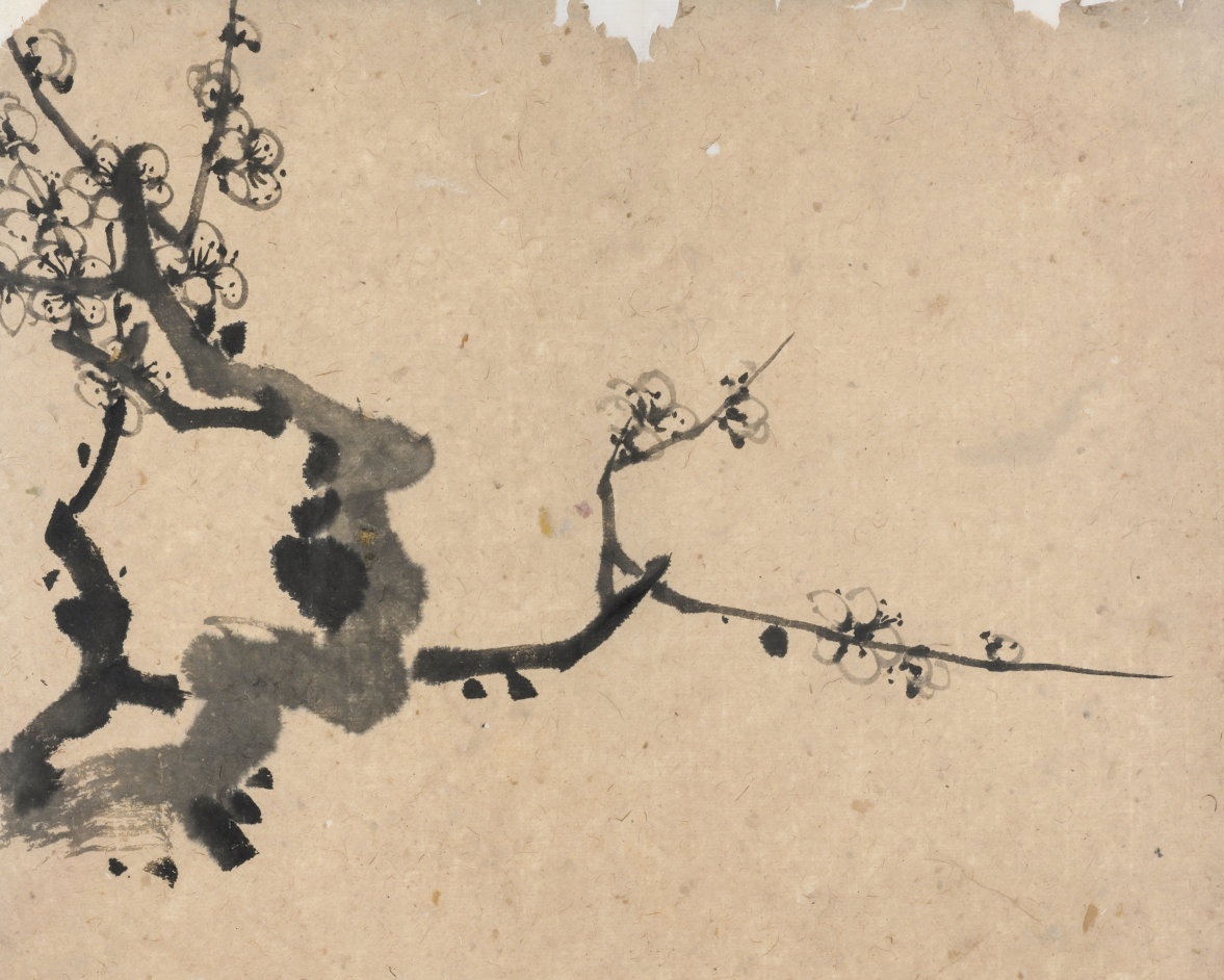 1、张肇铭《墨梅》国画课徒稿 托片 42×35.5cm 湖北美术学院美术馆藏 1、张肇铭《墨梅》国画课徒稿 托片 42×35.5cm 湖北美术学院美术馆藏